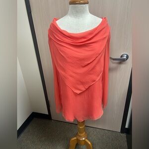 Coldwater Creek Coral Layered Top